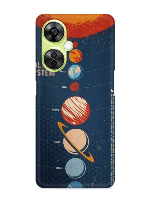 Solar System Vector Snap Case for Oneplus Nord Ce 3 Lite (5G) Zapvi