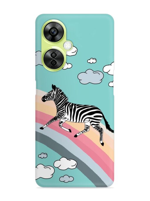 Running Zebra Snap Case for Oneplus Nord Ce 3 Lite (5G) Zapvi