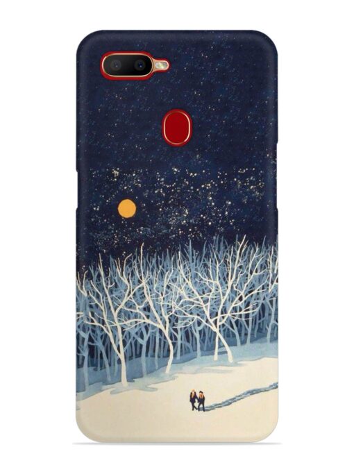 Full Moon Snowshoe Tour Snap Case for Oppo A12 Zapvi