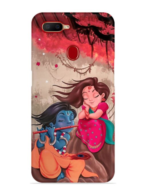 Radhe Krishna Water Art Snap Case for Oppo A12 Zapvi