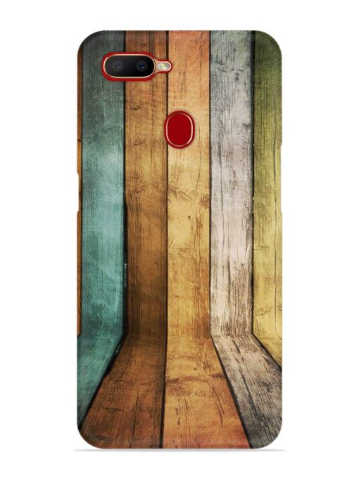 Wooden Realistic Art Snap Case for Oppo A12 Zapvi