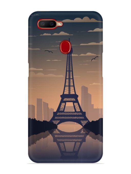 France Paris Eiffel Tower Gradient Snap Case for Oppo A12 Zapvi