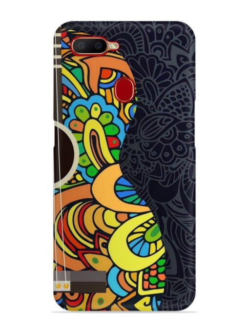 Guitar Vector Art Snap Case for Oppo A12 Zapvi