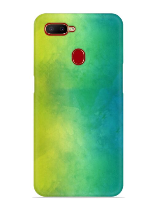 Yellow Green Gradient Snap Case for Oppo A12 Zapvi