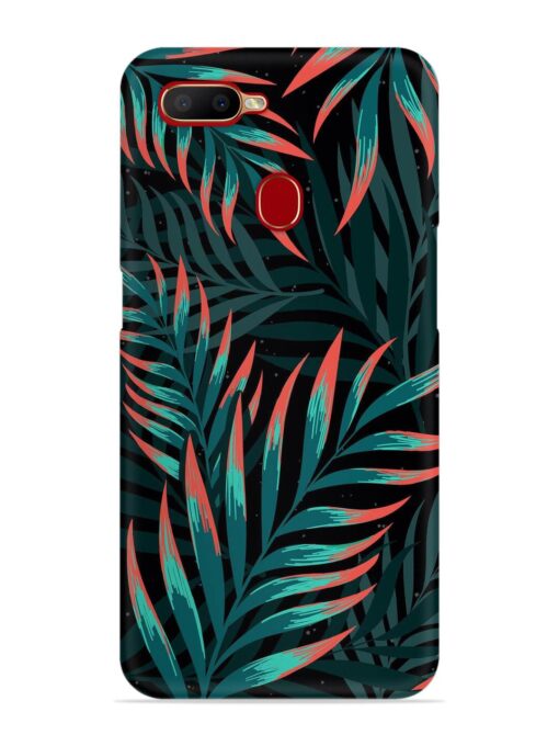 Green Leaf Art Snap Case for Oppo A12 Zapvi