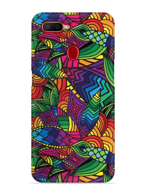 Abstract Multicolor Seamless Snap Case for Oppo A12 Zapvi