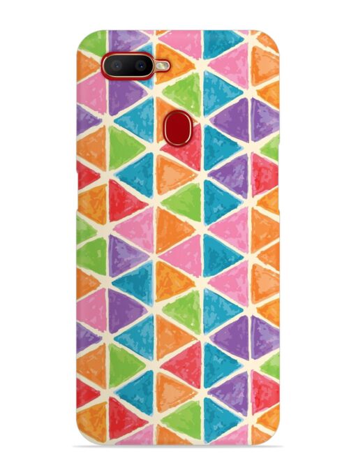 Seamless Colorful Isometric Snap Case for Oppo A12 Zapvi