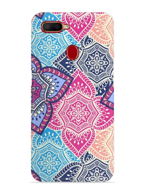 Ethnic Floral Seamless Snap Case for Oppo A12 Zapvi