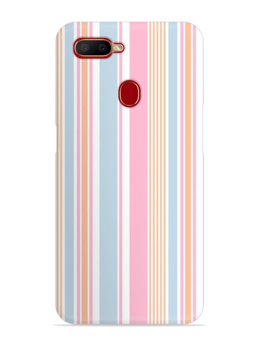 Stripe Seamless Pattern Snap Case for Oppo A12 Zapvi