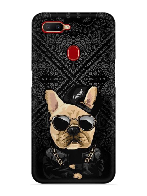 Gangsta Cool Sunglasses Dog Snap Case for Oppo A12 Zapvi