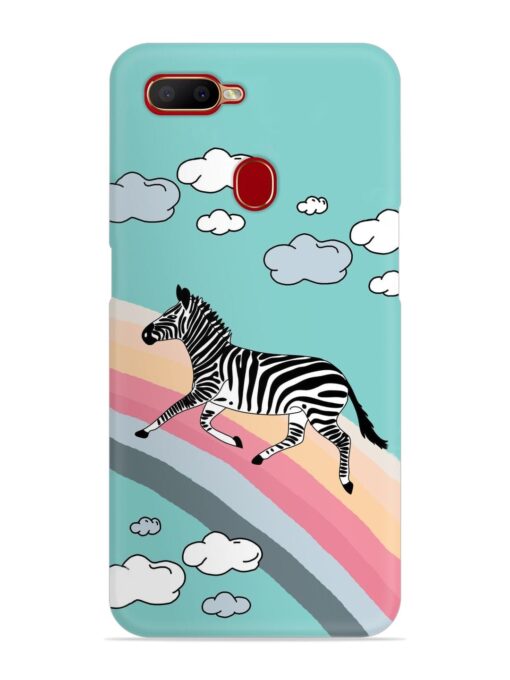 Running Zebra Snap Case for Oppo A12 Zapvi