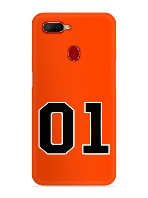 01 Number Snap Case for Oppo A12 Zapvi