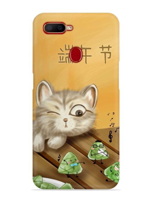 Cat Scorpion Dancing Snap Case for Oppo A12 Zapvi