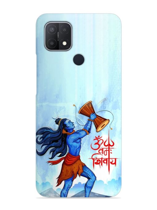 Illustration Lord Shiva Snap Case for Oppo A15 Zapvi