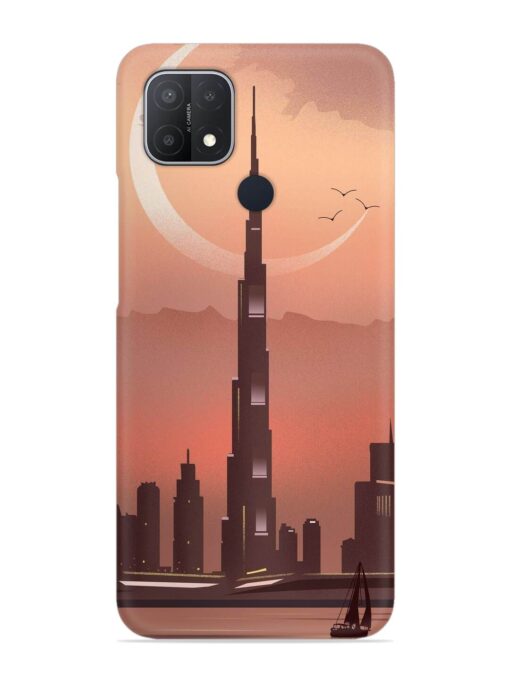 Landmark Burj Khalifa Snap Case for Oppo A15S Zapvi