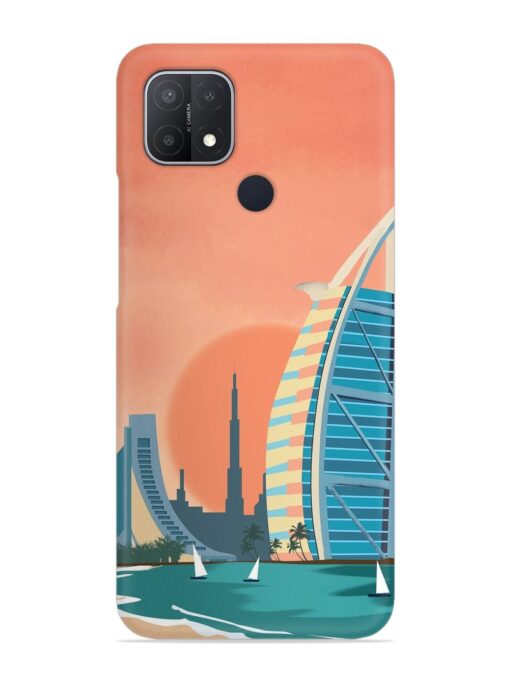 Dubai Architectural Scenery Snap Case for Oppo A15S Zapvi