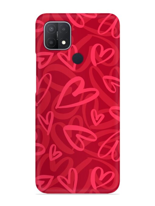 Seamless Romantic Pattern Snap Case for Oppo A15S Zapvi