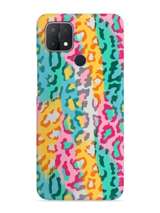 Seamless Vector Colorful Snap Case for Oppo A15S Zapvi