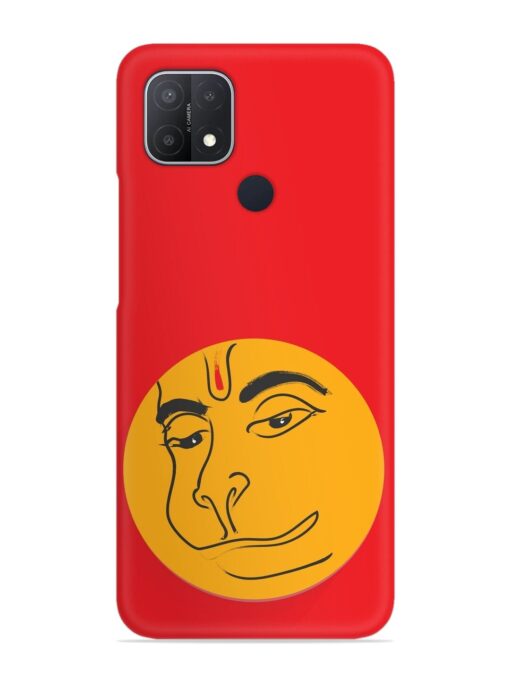 Lord Hanuman Vector Snap Case for Oppo A15S Zapvi