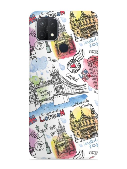 Vector London Landmark Snap Case for Oppo A15S Zapvi