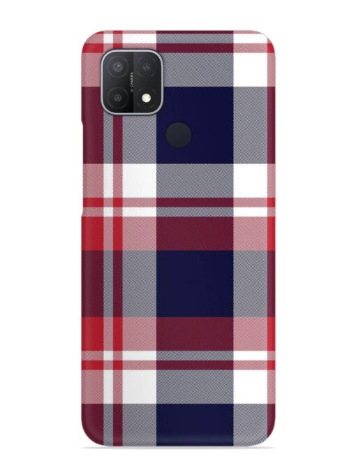 Classic Plaid Tartan Snap Case for Oppo A15S Zapvi