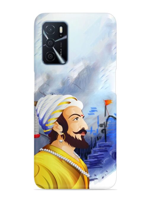 Shivaji Maharaj Color Paint Art Snap Case for Oppo A16 Zapvi