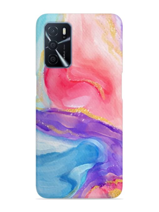 Watercolor Gradient Snap Case for Oppo A16 Zapvi