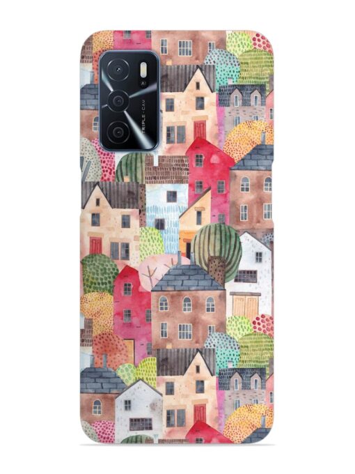 Abstract Seamless Pattern Snap Case for Oppo A16 Zapvi