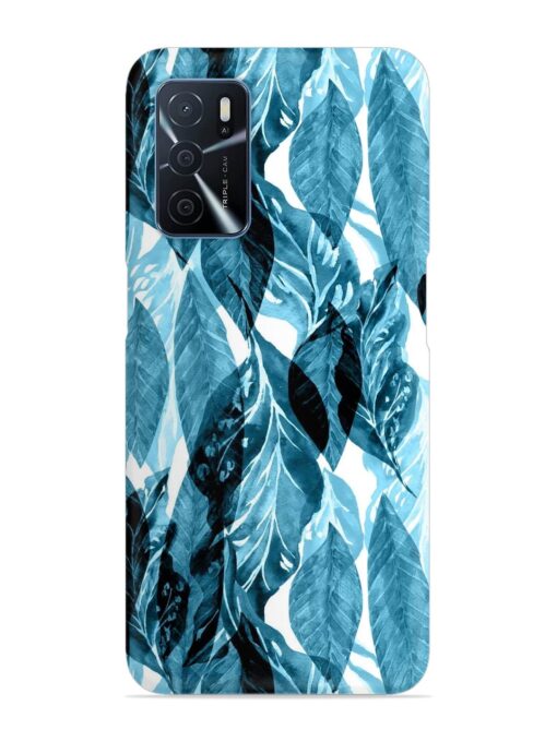 Leaves Pattern Jungle Snap Case for Oppo A16 Zapvi