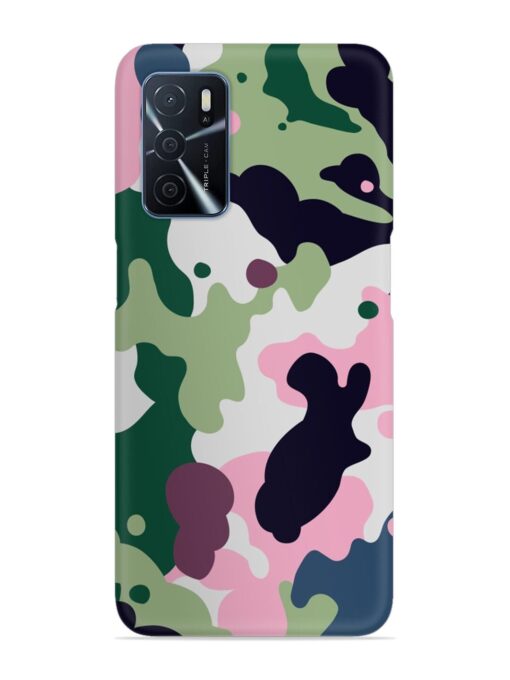 Seamless Funky Camouflage Snap Case for Oppo A16 Zapvi