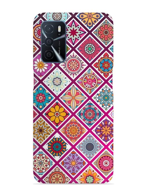 Seamless Tile Pattern Snap Case for Oppo A16 Zapvi