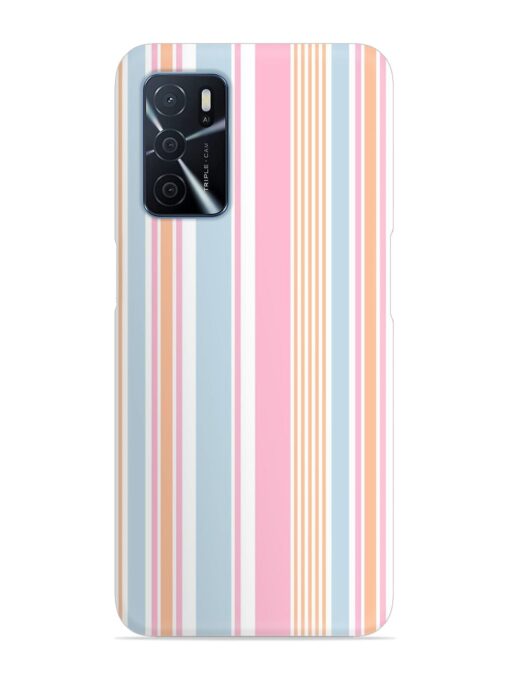 Stripe Seamless Pattern Snap Case for Oppo A16 Zapvi