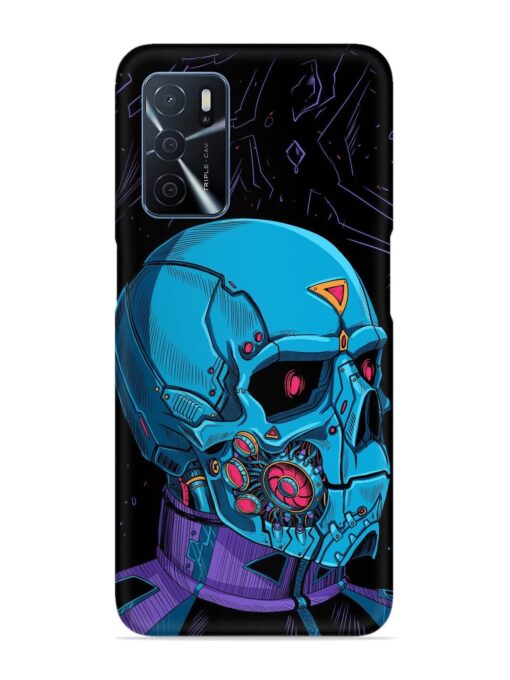 Skull Robo Vector Snap Case for Oppo A16 Zapvi