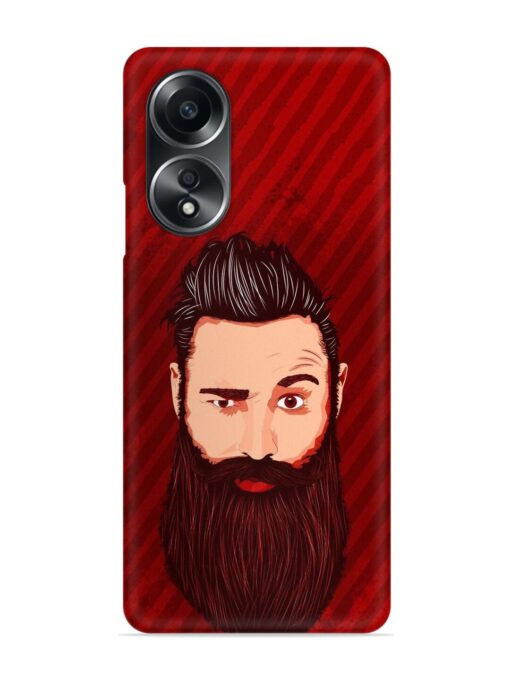 Beardo Man Snap Case for Oppo A58 Zapvi