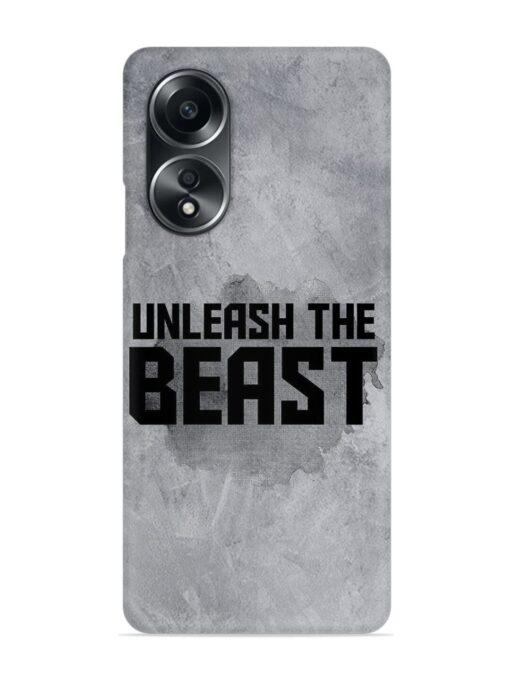 Unleash The Beast Snap Case for Oppo A58 Zapvi