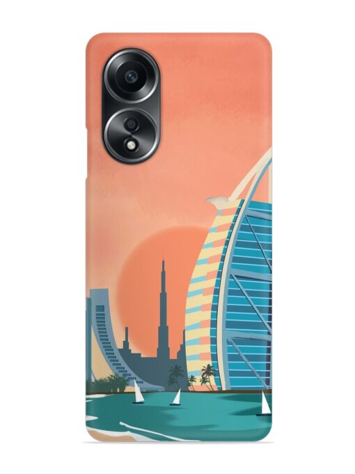 Dubai Architectural Scenery Snap Case for Oppo A58 Zapvi