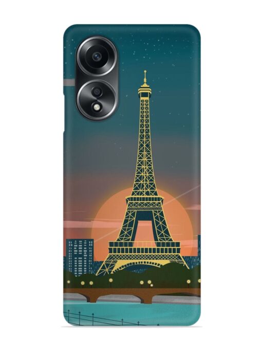 Scenery Architecture France Paris Snap Case for Oppo A58 Zapvi