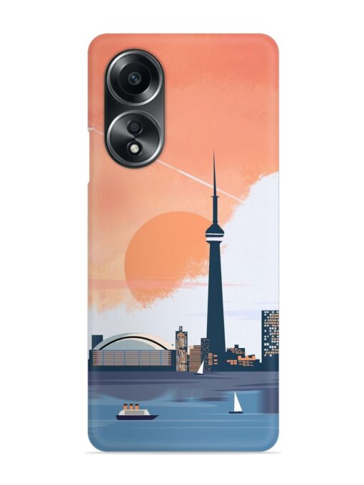 Toronto Canada Snap Case for Oppo A58 Zapvi