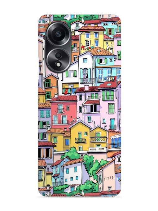 Europe Old Town Snap Case for Oppo A58 Zapvi