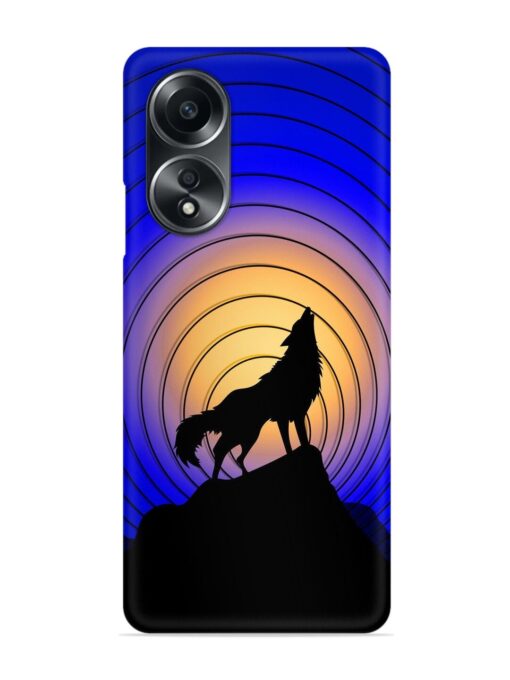 Fox Roaring Design Snap Case for Oppo A58 Zapvi