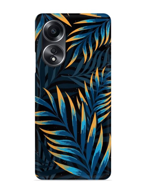 Abstract Leaf Art Snap Case for Oppo A58 Zapvi