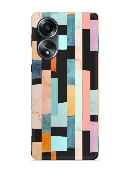 Geometric Seamless Pattern Snap Case for Oppo A58 Zapvi