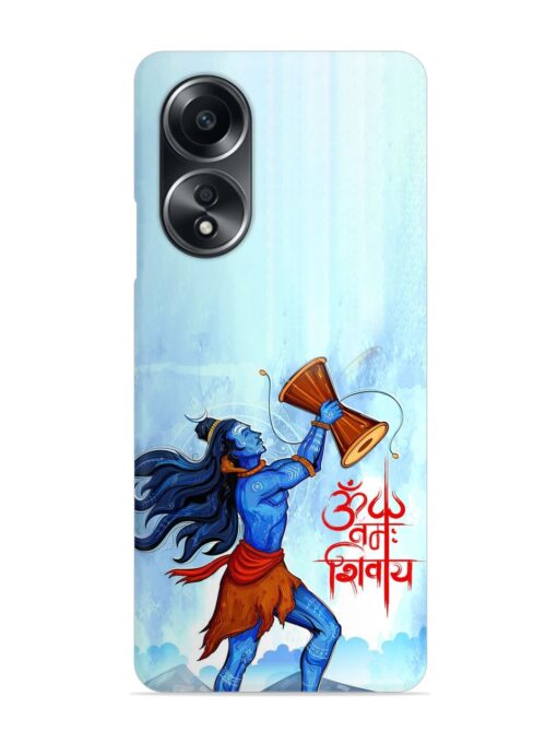 Illustration Lord Shiva Snap Case for Oppo A58 Zapvi