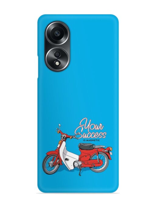 Motorcycles Image Vector Snap Case for Oppo A58 Zapvi