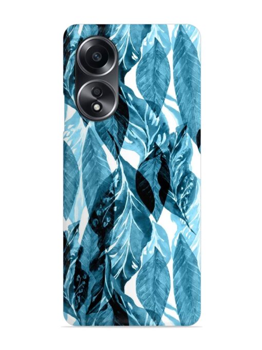 Leaves Pattern Jungle Snap Case for Oppo A58 Zapvi