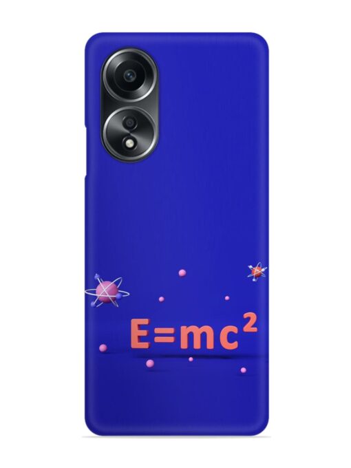 Formula Relativity Equation Snap Case for Oppo A58 Zapvi