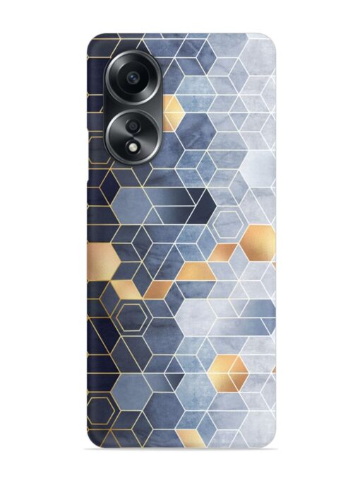 Geometric Abstraction Hexagons Snap Case for Oppo A58 Zapvi