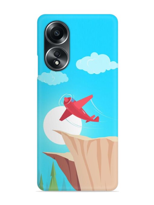 Small Planes In Flight Snap Case for Oppo A58 Zapvi