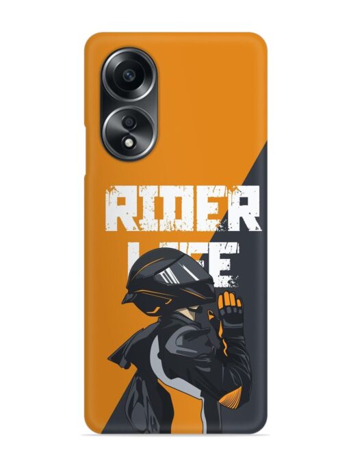 Rider Life Snap Case for Oppo A58 Zapvi