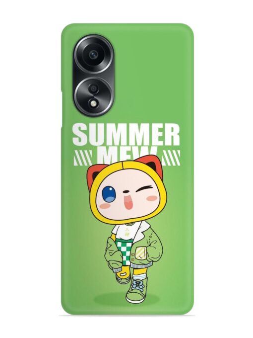 Summer Mew Snap Case for Oppo A58 Zapvi